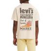 T-shirt Levi's girocollo vestibilità comoda con logo poster da uomo rif. 16143-0499