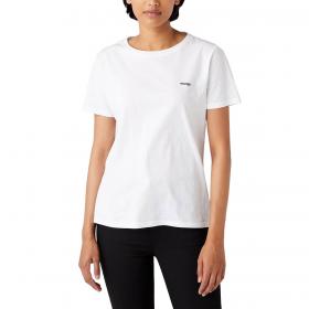 T-shirt Wrangler girocollo con mini logo da donna rif. W7Q0EV