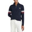 Pullover Tommy Hilfiger college a righe con collo a lupetto da uomo rif. MW0MW25354