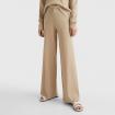Pantaloni Tommy Hilfiger Larghi in Cotone Biologico a Coste da donna rif. WW0WW34511
