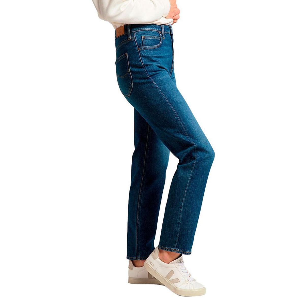 Pantaloni Jeans Lee Carol in Dark Ruby vita alta da donna rif. L30UMWDU