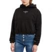 Felpa Tommy Jeans Polar Crop con cappuccio da donna rif. DW0DW14359