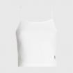Canotta top Calvin Klein corto elasticizzato in seersucker da donna rif. J20J221011