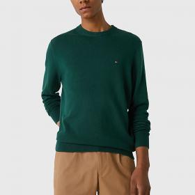 Maglione Pullover Tommy Hilfiger Monogram in Cotone e Cashmere da uomo rif. MW0MW28046