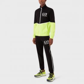 Tuta Emporio Armani EA7 Visibility in cotone con logo a contrasto da uomo rif. 3RPV75 PJ05Z