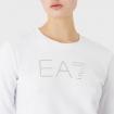 Felpa Emporio Armani EA7 girocollo Sparkle in cotone organico da donna rif. 3RTM45 TJKTZ