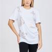 T-shirt Emporio Armani EA7 Girocollo con stampa da donna rif. 3RTT18 TJDZZ