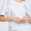 T-shirt Emporio Armani EA7 Girocollo con stampa da donna rif. 3RTT18 TJDZZ