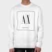 Felpa Armani Exchange girocollo con stampa da uomo rif. 3RZMAB ZJ83Z