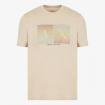 T-Shirt Armani Exchange girocollo in cotone regular fit logo dégradé da uomo rif. 3RZTJE ZJH4Z