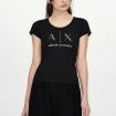 T-Shirt Armani Exchange girocollo in cotone da donna rif. 8NYT83 YJ16Z