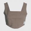 top Calvin Klein Jeans Corsetto In Tela Di Cotone da donna rif.J20J220714