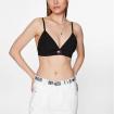 Top Tommy Jeans Bralette A Coste Con Distintivo da donna rif. DW0DW15305