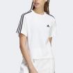 T-shirt Adidas Essentials 3-Stripes Single Jersey Crop da donna rif. HR4915
