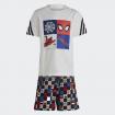 Completo Set Adidas T-shirt e Pantaloncini Marvel Spider-Man Tee da Bambino/a rif. HS1139