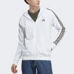 Felpa Adidas Con Cappuccio Essentials French Terry 3-Stripes Full-Zip da uomo rif. IC9836