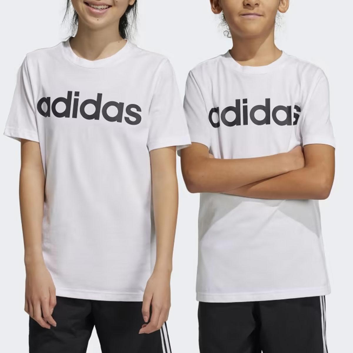 T shirt Adidas Junior Essentials Linear Logo Cotton da Bambino rif