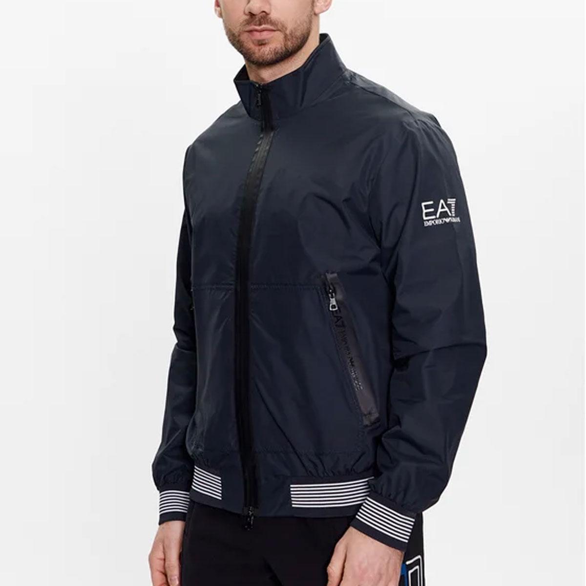 Giubbotto Giacca Emporio Armani EA7 Bomber Core Identity con zip da uomo rif. 3RPB11 PN27Z