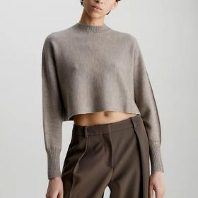 Maglia Calvin Klein Maglione In Lana Corto Modello da donna rif. K20K205980