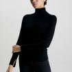 Maglia Calvin Klein Maglione A Collo Alto In Lana Merino da donna rif. K20K205989