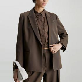 Giacca Calvin Klein Blazer In Twill Di Lana da donna rif. K20K206715