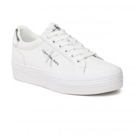 Scarpe Sneakers Calvin Klein Jeans In Pelle Con Platform donna rif. YW0YW01222