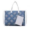 Borsa Tommy Hilfiger Tote Iconic In Denim Con Monogramma da donna rif. AW0AW14763