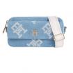 Borsa Tommy Hilfiger Camera bag Iconic in denim con monogrammi da donna rif. AW0AW15052