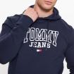 Felpa Tommy Jeans Con Cappuccio e Distintivo da uomo rif. DM0DM16792