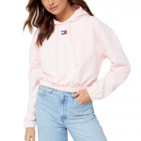 Maglione Tommy Jeans Felpa Crop Con Cappuccio da donna rif. DW0DW16135
