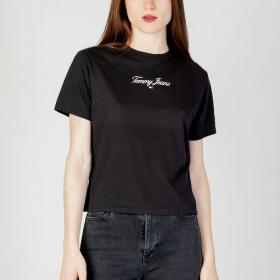 T-shirt Tommy Jeans Serif Linear da donna rif. DW0DW16146