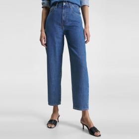 Jeans Tommy Hilfinger Cropped Affusolati Baloon Fit A Vita Alta da donna rif. WW0WW40043