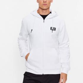 Felpa Emporio Armani EA7 Con Cappuccio Logo Series In Misto Cotone da uomo rif. 6RPM81 PJ07Z