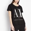 T-shirt Armani Exchange boyfriend con macro logo da donna rif. 8NYTCX YJG3Z
