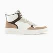 Scarpe Sneakers Armani Exchange High Top In Ecopelle Con Dettagli In Microsuede da uomo rif. XUZ040 XV763