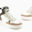 Scarpe Sneakers Armani Exchange High Top In Ecopelle Con Dettagli In Microsuede da uomo rif. XUZ040 XV763