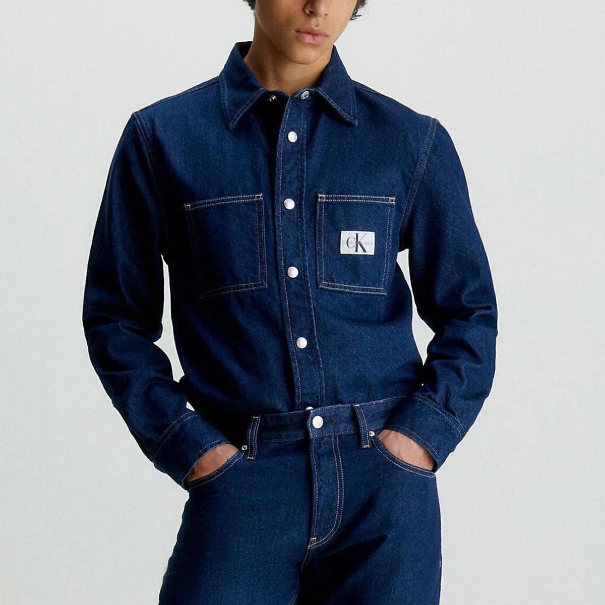 Camicia jeans calvin klein uomo outlet