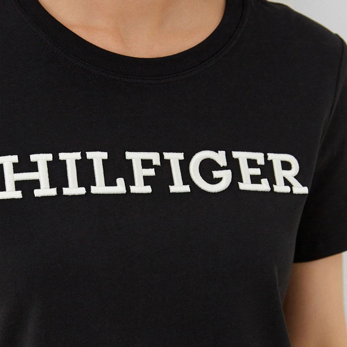 T-shirt Tommy Hilfiger Monotype Con Ricamo da donna rif. WW0WW40057