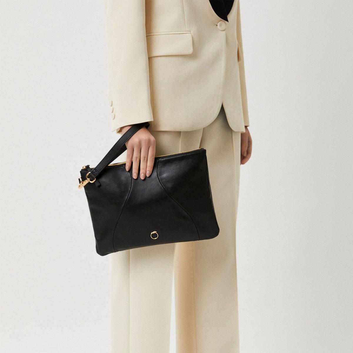 Pochette trussardi nera hotsell