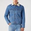 Giubbotto Giacca Wrangler Sherpa in denim da uomo rif. 112341083