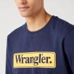 Felpa Wrangler Seasonal Crew girocollo con stampa da uomo rif. 112341196