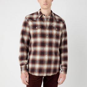 Camicia Wrangler Western a quadri con logo da uomo rif. 112341919