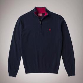 Maglione MCS lana mezza zip da uomo rif. MK09003