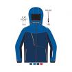 Giacca da sci Brugi Oversize Waterproof regular fit con cappuccio da uomo rif. AH1N/TS62