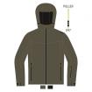 Giacca da sci Brugi Waterproof regular fit con cappuccio da uomo rif. AH1A/T54T