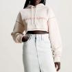 Felpa Calvin Klein Jeans Con Cappuccio con Monogramma corta da donna rif. J20J222540