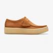 Scarpe Clarks Wallabee Cup In Mid Tan Lea da uomo rif. 26176548