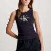 Canotta Top Calvin Klein Jeans Monogram In Cotone A Costine da donna rif. J20J223160