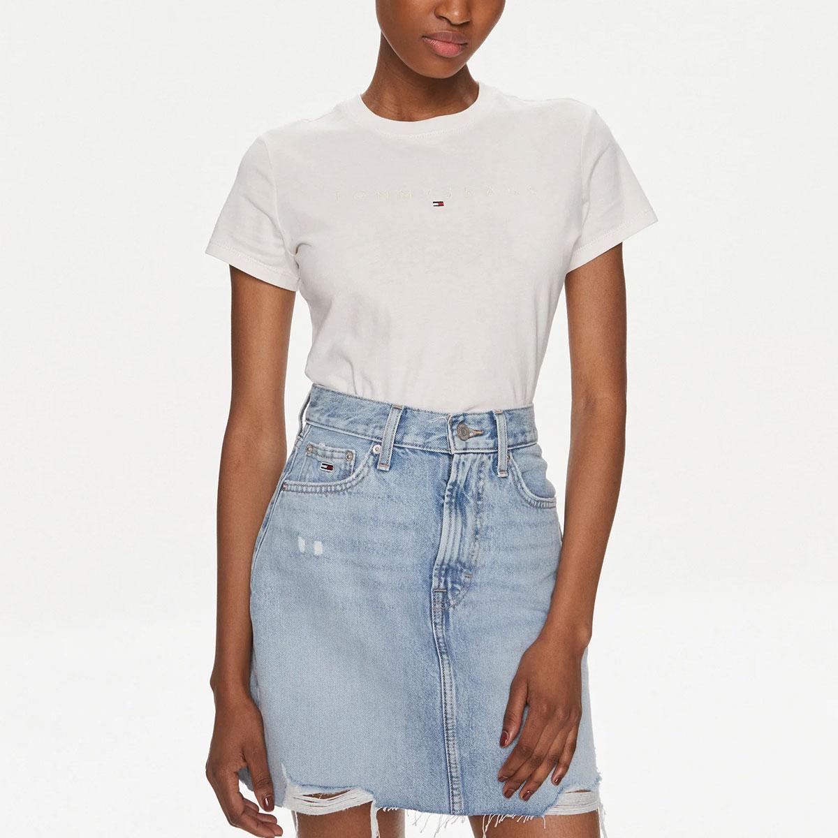 T shirt Tommy Jeans Con Distintivo da donna rif. DW0DW17827