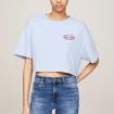 T-shirt Tommy Jeans Crop Archive Con Logo Oversize da donna rif. DW0DW17832
